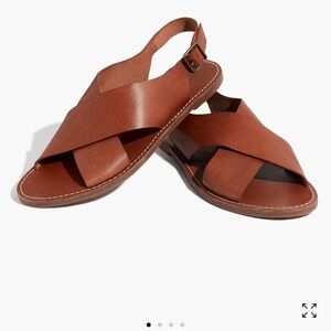 Madewell Brown Leather Sandals Size 7.5